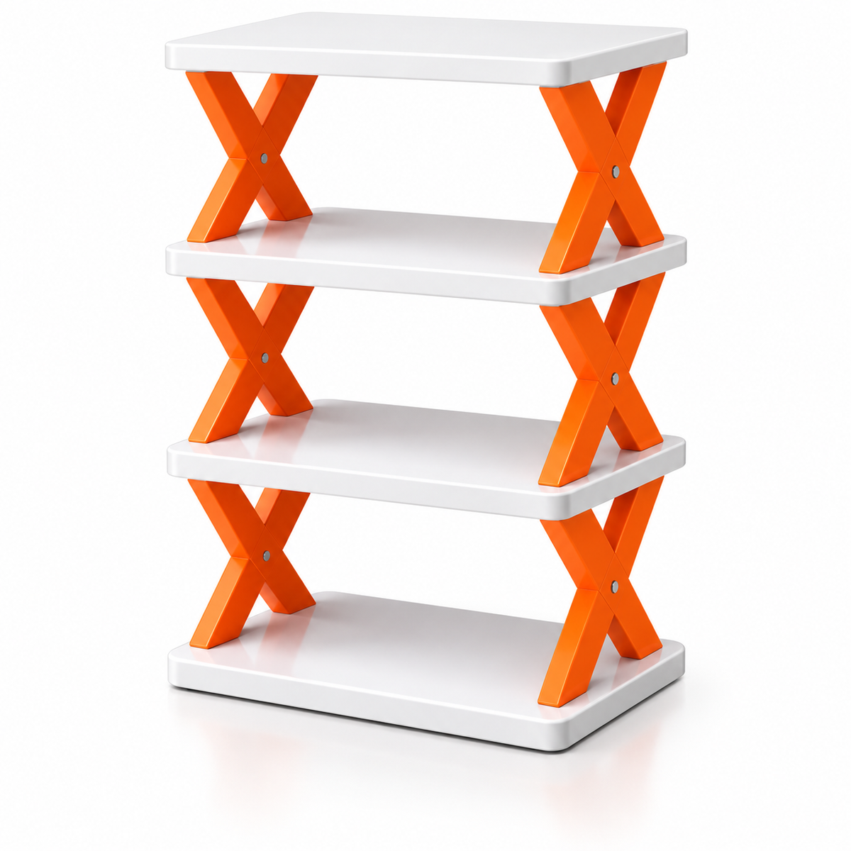 4-Tier Foldable Multi-Purpose Storage Rack – Space-Saving Organizer